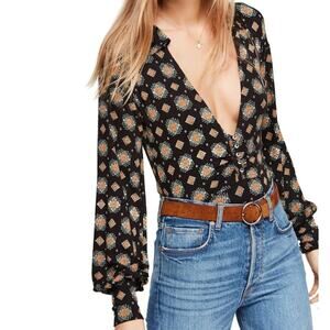 Free People Sydney‎ Print Top, Size XS (A)